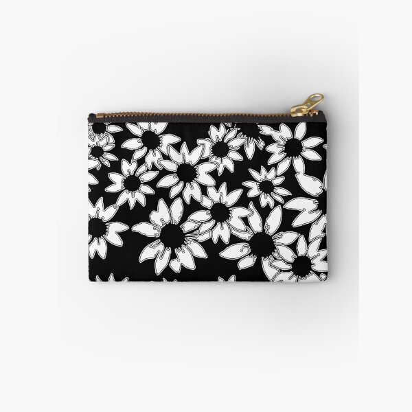 Item preview, Scarf Black Eyed Susie Pop Sun White on Black by Swoot designed and sold by swoottees.