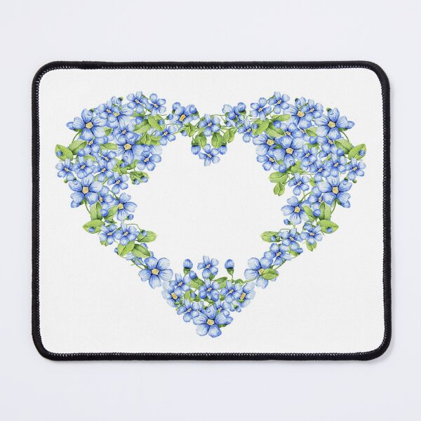 Item preview, Forget me not heart designed and sold by LittleBettyMakes.