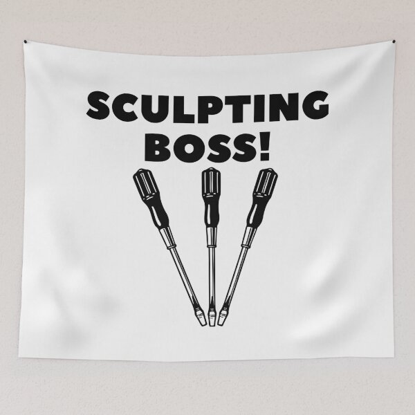 Item preview, Sculpting Boss Funny T-shirt men gift women gift designed and sold by InnovantDesigns.