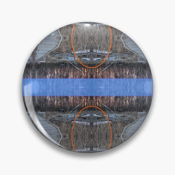 Item preview, Horicon Path Pattern With Blue Bar designed and sold by artfulnotebook.