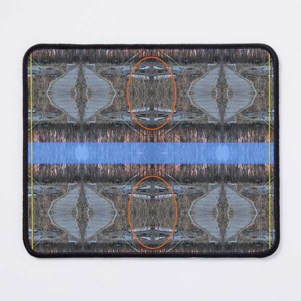 Item preview, Horicon Path Pattern With Blue Bar designed and sold by artfulnotebook.