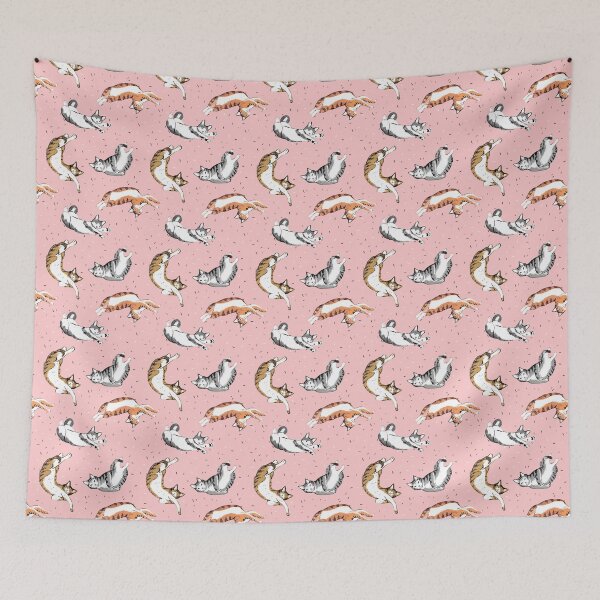Item preview, LAZY CATS designed and sold by Petit Faon Prints.