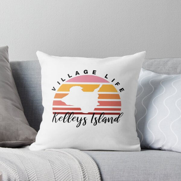 Item preview, Kelleys Island Village Retro Vintage Sunset Lake Erie designed and sold by BusyBeeLife.