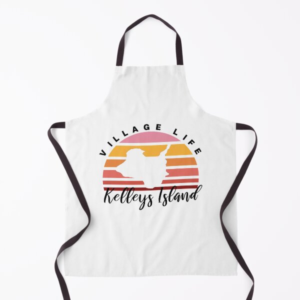 Item preview, Kelleys Island Village Retro Vintage Sunset Lake Erie designed and sold by BusyBeeLife.