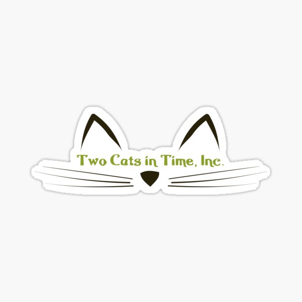 Two Cats in Time, Inc. Whiskers Sticker
