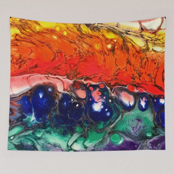 Item preview, 'Distortion' Abstract Acrylic Art designed and sold by ArtandSoulFluidArt.