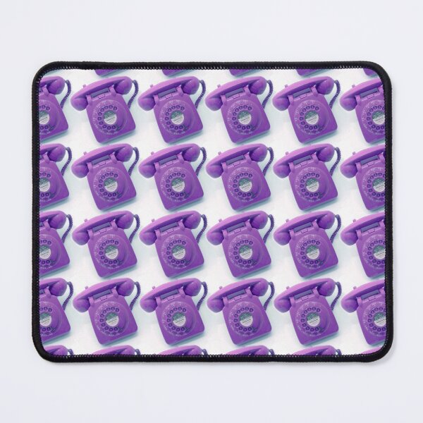 Item preview, Purple vintage telephone pattern designed and sold by LittleBettyMakes.