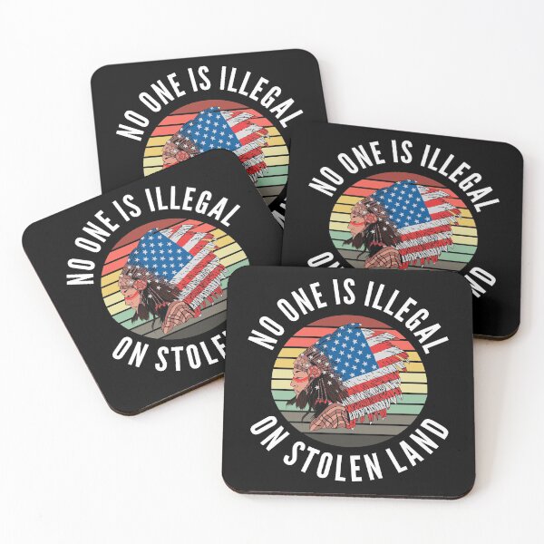 Item preview, No One Is Illegal On Stolen Land - India designed and sold by Club7Studios.