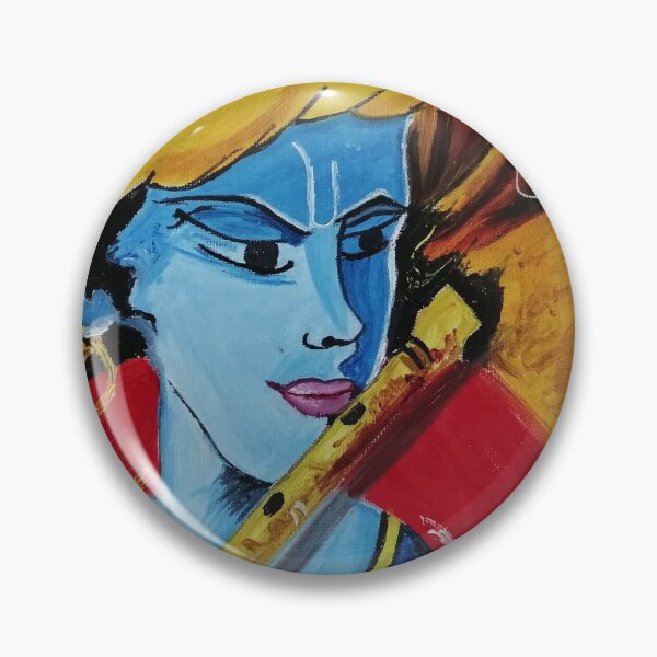 Item preview, Oil painting of lord krishna art designed and sold by Abha-Hues.