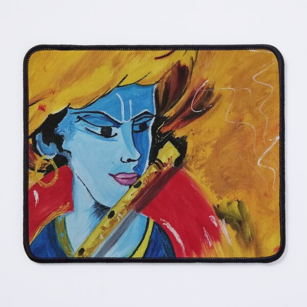Item preview, Oil painting of lord krishna art designed and sold by Abha-Hues.