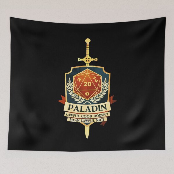 Item preview, Paladin: Lawful Good Doesn't Mean Lawful Nice designed and sold by D20Tees.