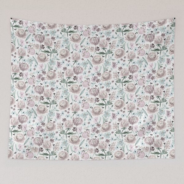 Item preview, Pastel wild roses designed and sold by Petit Faon Prints.