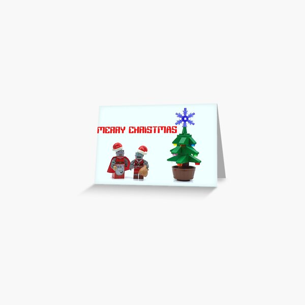Robot Christmas (Text) Greeting Card