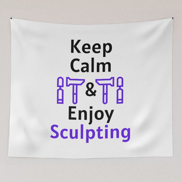 Item preview, Keep  Calm  &  Enjoy  Sculpting Funny T-shirt men gift women gift designed and sold by InnovantDesigns.