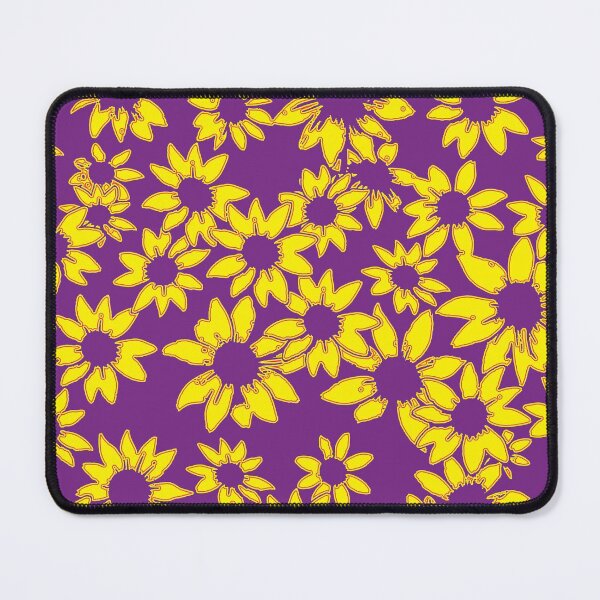 Artikelvorschau, Schal Black Eyed Susie Pop Yellow Purple von Swoot entworfen und verkauft von swoottees.