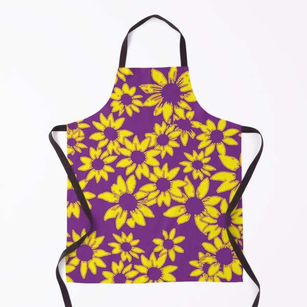 Artikelvorschau, Schal Black Eyed Susie Pop Yellow Purple von Swoot entworfen und verkauft von swoottees.