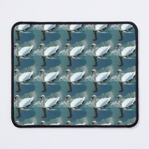 Item preview, Painterly swan pattern designed and sold by LittleBettyMakes.