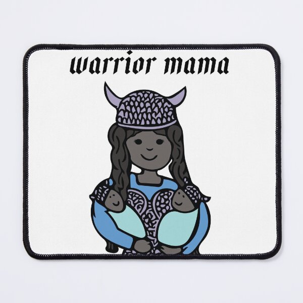 Item preview, Warrior Mama - Valkyrie mom with twins designed and sold by LittleBettyMakes.