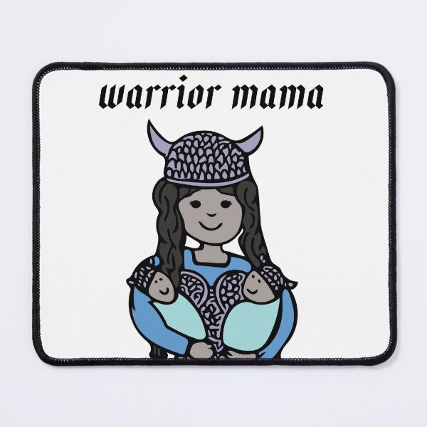 Item preview, Warrior mama - Valkyrie mom with twins designed and sold by LittleBettyMakes.