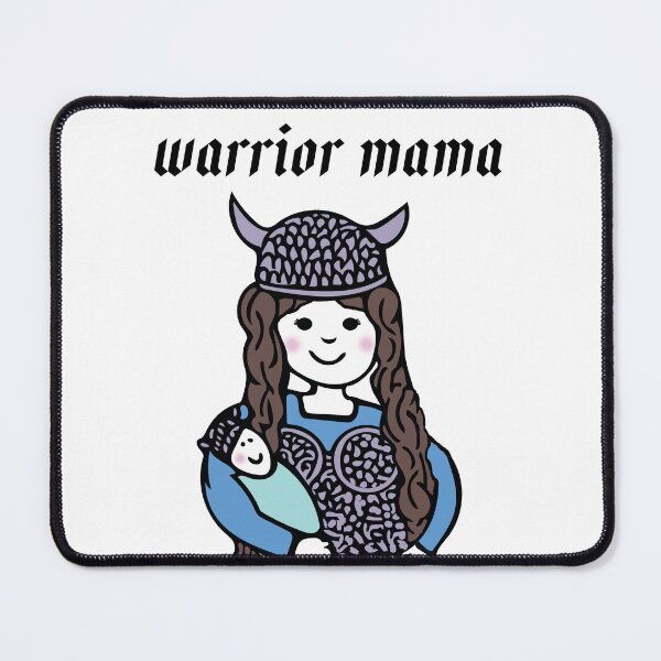 Item preview, Warrior mama - Brunette Valkyrie mom designed and sold by LittleBettyMakes.