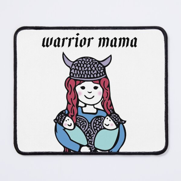 Item preview, Warrior Mama - Redhead mom with twins designed and sold by LittleBettyMakes.