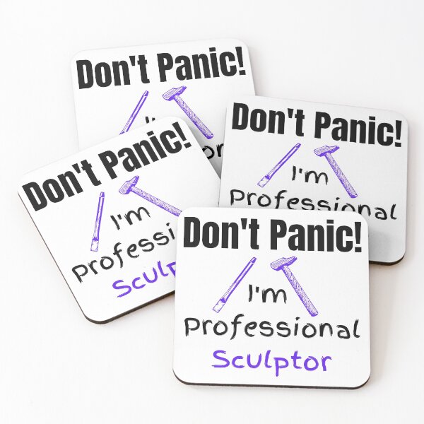 Item preview, Don't Panic! I'm Professional Sculptor Funny T-shirt men gift women gift designed and sold by InnovantDesigns.