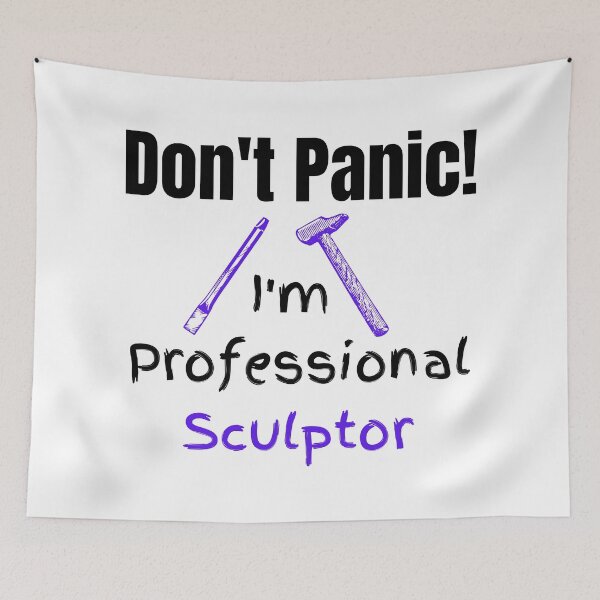 Item preview, Don't Panic! I'm Professional Sculptor Funny T-shirt men gift women gift designed and sold by InnovantDesigns.