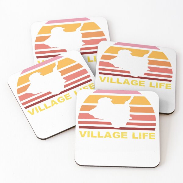 Item preview, Kelleys Island Village Retro Vintage Sunset Lake Erie designed and sold by BusyBeeLife.