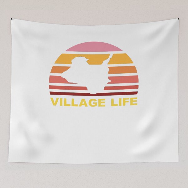 Item preview, Kelleys Island Village Retro Vintage Sunset Lake Erie designed and sold by BusyBeeLife.