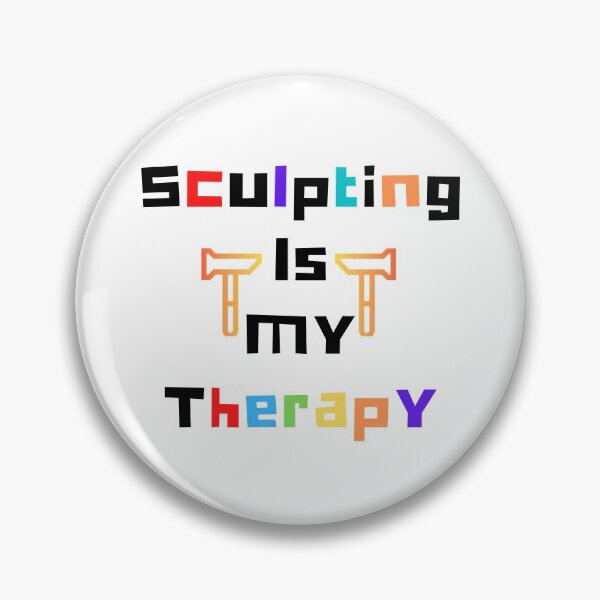 Item preview, Sculpting Is My Therapy Funny T-shirt men gift women gift designed and sold by InnovantDesigns.
