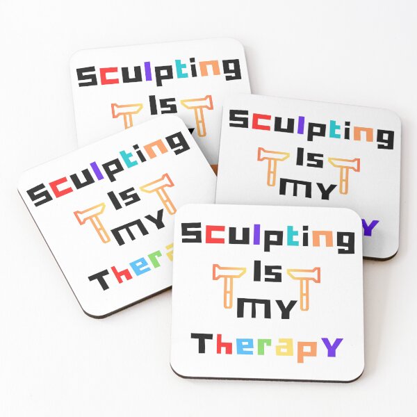 Item preview, Sculpting Is My Therapy Funny T-shirt men gift women gift designed and sold by InnovantDesigns.