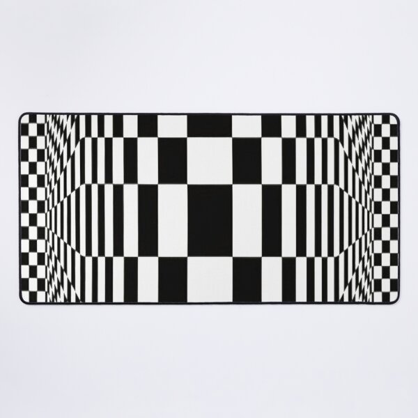 Op Art. Victor #Vasarely, was a Hungarian-French #artist, who is widely accepted as a #grandfather and leader of the #OpArt movement Desk Mat