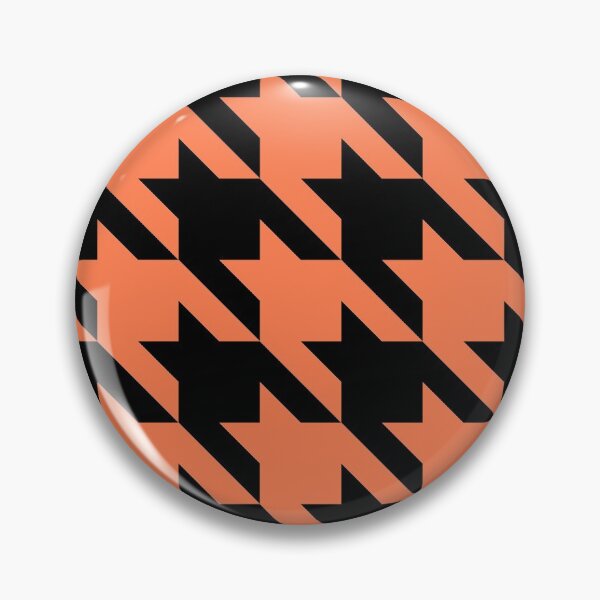 Item preview, coral orange houndstooth designed and sold by Gossip Rag.