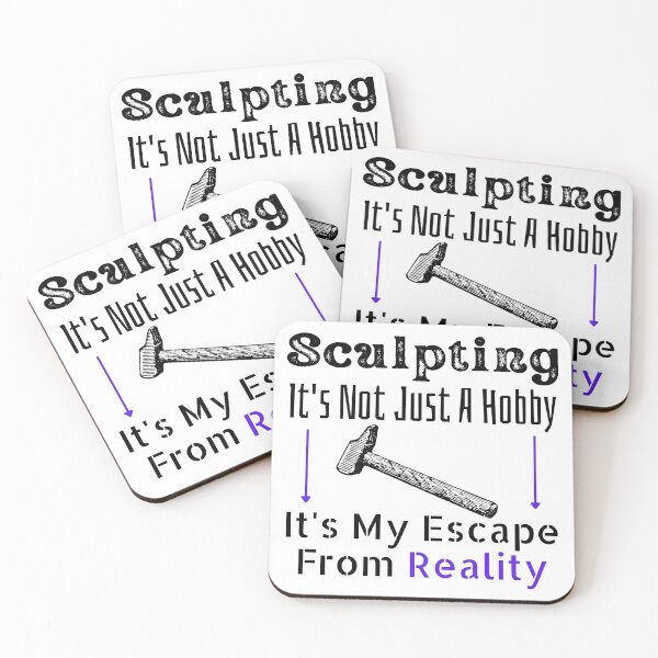 Item preview, Sculpting It's Not Just A Hobby It's My Escape From Reality Funny T-shirt men gift women gift designed and sold by InnovantDesigns.