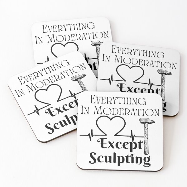 Item preview, Everything In Moderation Except Sculpting Funny T-shirt men gift women gift designed and sold by InnovantDesigns.