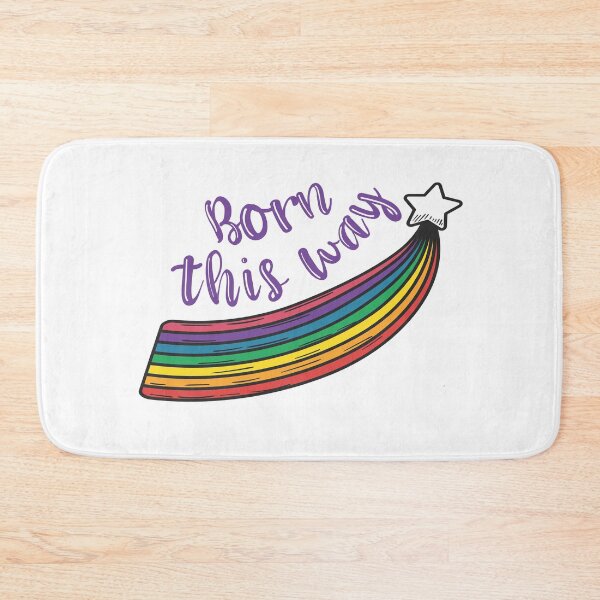 Item preview, "Born This Way" LGBT+ rainbow gay-friendly  designed and sold by incurablehippie.