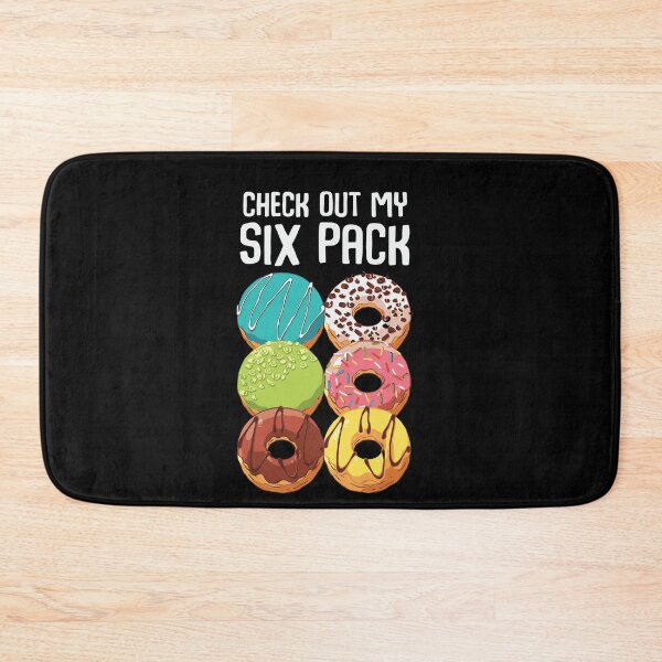 Item preview, Checkout my six pack Funny Donuts Art Design Happy Apparel Essential Inspiration Joy Mood designed and sold by DesignByHeartUK.