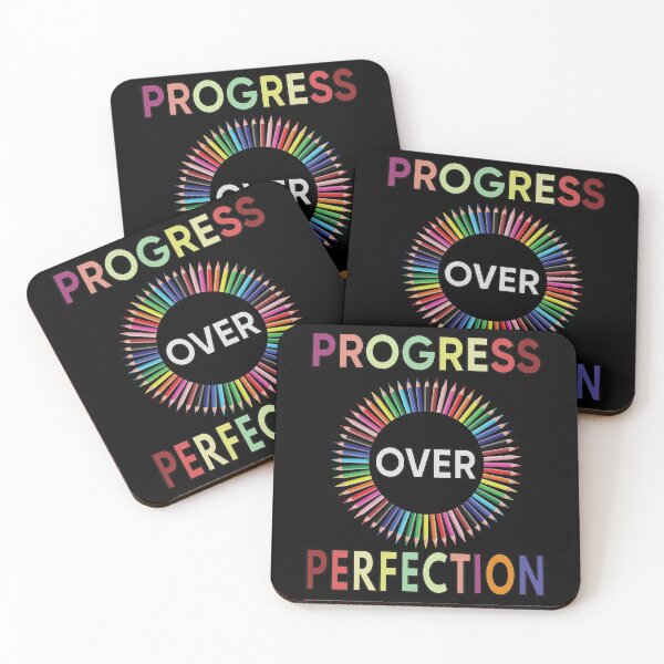 Item preview, Motivational Progress Over Perfection Back to School Teacher designed and sold by FridPix.