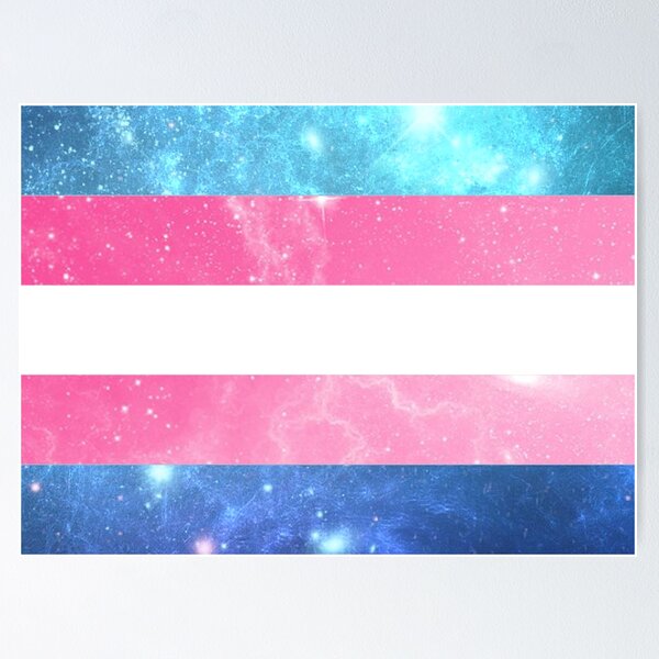 Aperçu de l'œuvre Drapeau Trans – Galaxie LGBTQ créée et vendue par qshiner.