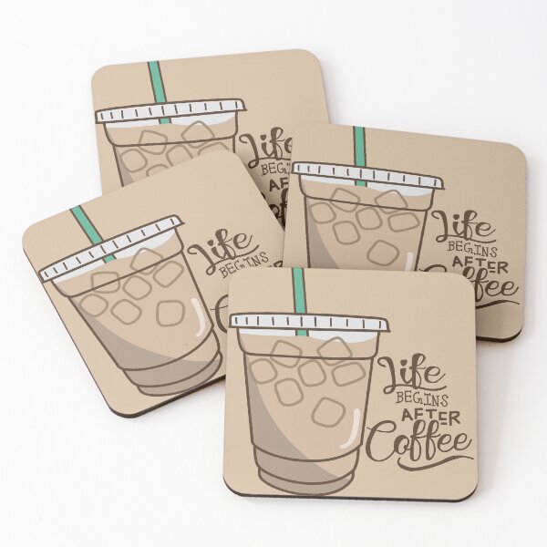 Item preview, Life Begins After Iced Coffee designed and sold by GinjaNinja17.