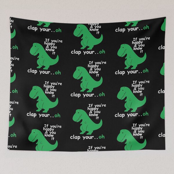 Item preview, if you are happy and you know it clap y our oh Art Design Happy Apparel Essential Inspiration Joy Mood designed and sold by DesignByHeartUK.