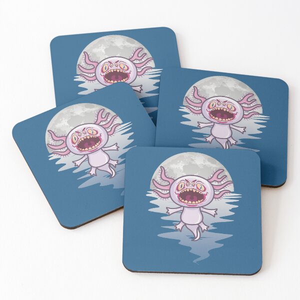 Item preview, Cute and Creepy Halloween Scary Axolotl Vampire, Spooky Humorous Axolotl Pun, Attacks a Lot designed and sold by Ransyn Art.