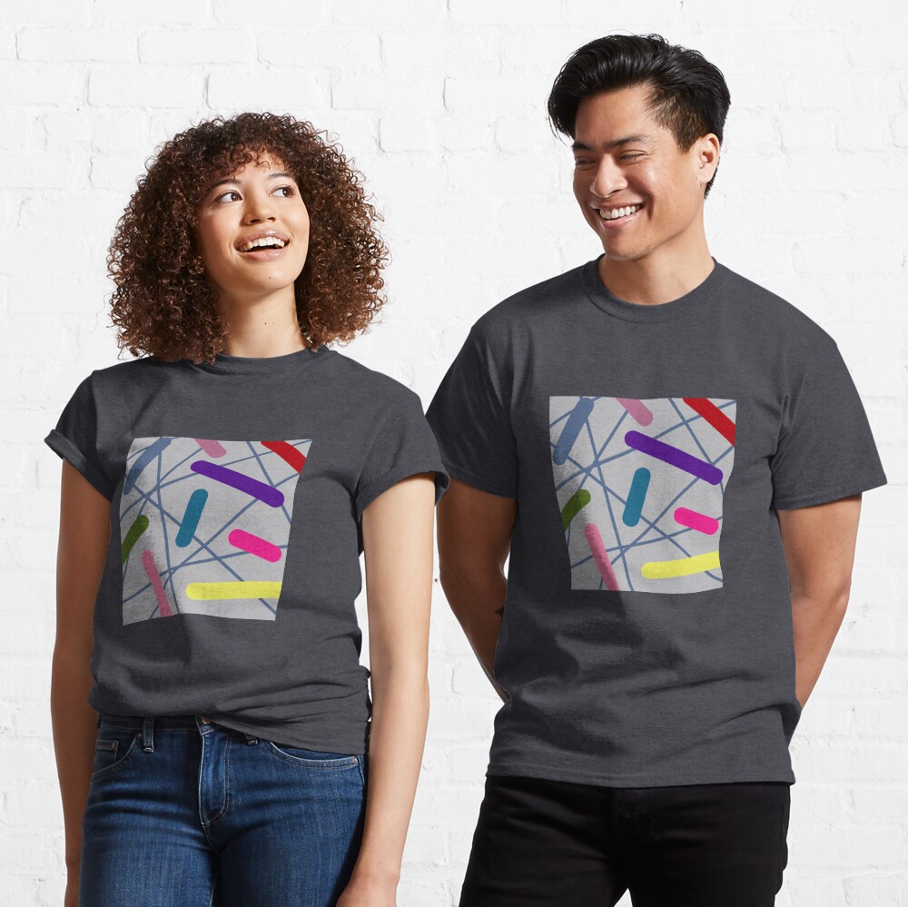 Multi-Color Abstract Criss-Cross Design | Kids T-Shirt