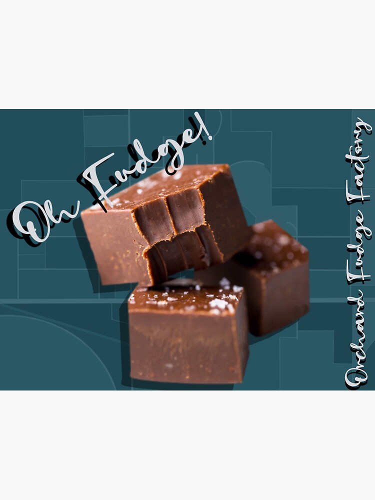 "Orchard Fudge Factory, NE" Sticker for Sale by kcschacht Redbubble