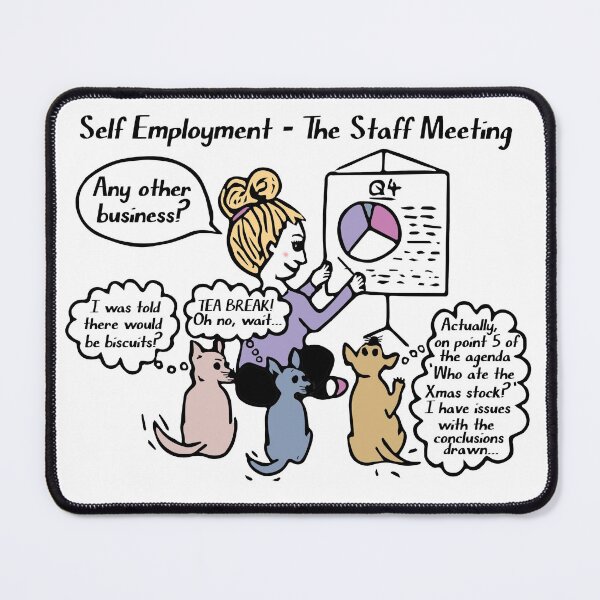 Item preview, Self employment - staff meeting with chihuahuas designed and sold by LittleBettyMakes.