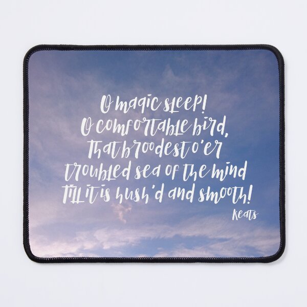 Item preview, Keats Quote on Sleep  designed and sold by LittleBettyMakes.