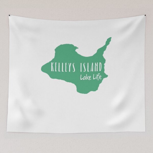 Item preview, Kelleys Island Lake Erie Life Map designed and sold by BusyBeeLife.