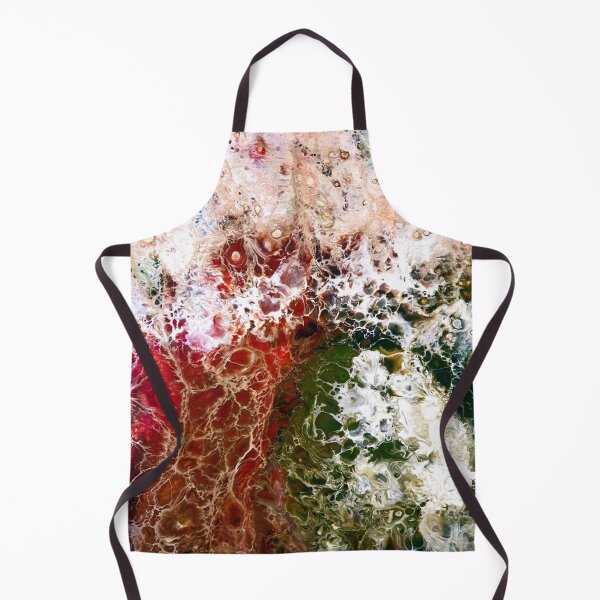 Item preview, Red, Green & White Marble Abstract Effect designed and sold by ArtandSoulFluidArt.