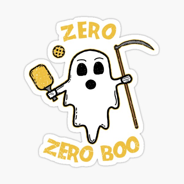 Item preview, Halloween Pickleball Zero Zero Boo Pun designed and sold by Kawaiindoodle.