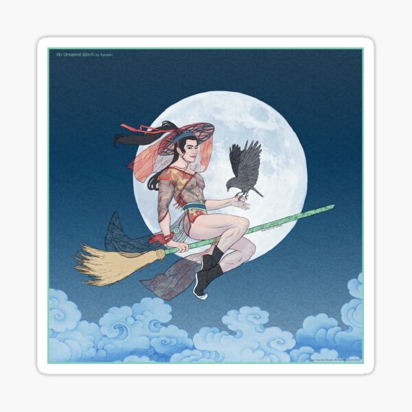 Aperçu de l'œuvre Sorcière Wuxian Halloween Pin-up créée et vendue par karadin.